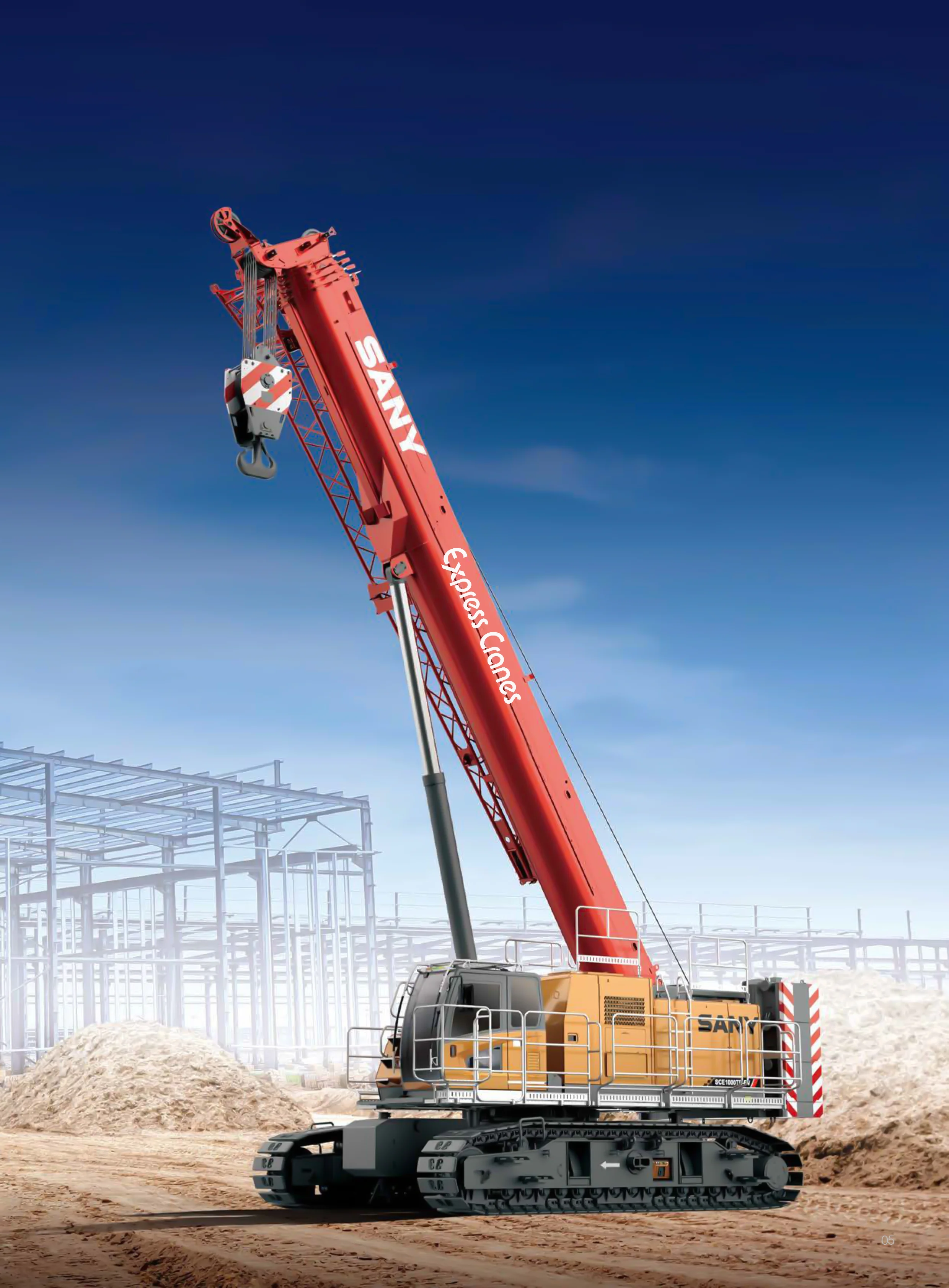 Telescopic crane with adjustable boom for flexible lifting operations