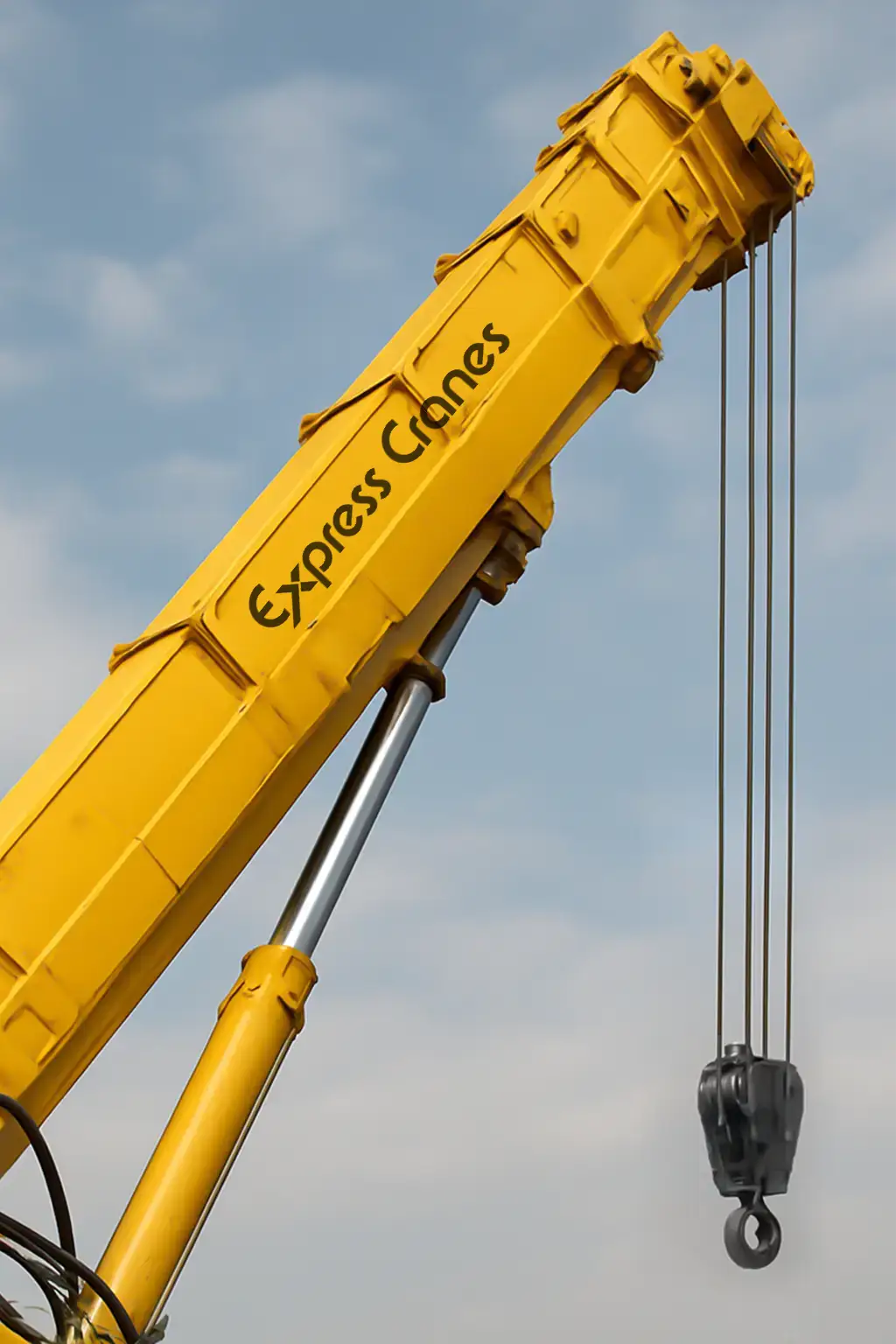 Hydraulic telescopic crane boom